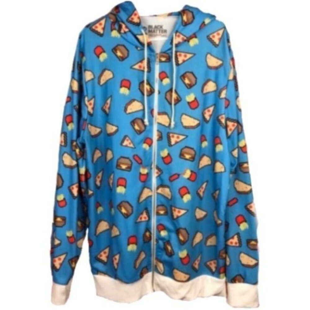 🍬HP🍬 Black Matter Blue Pixelated Food Hood…
